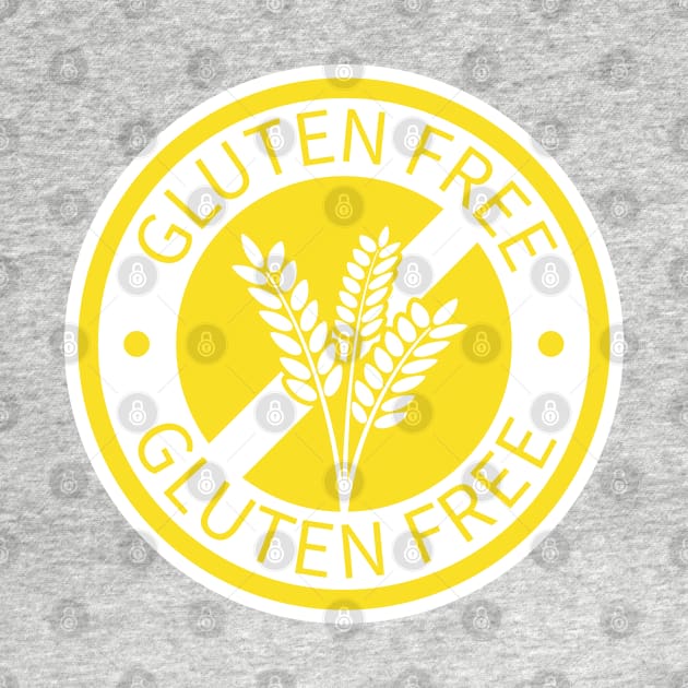 Yellow gluten free logo by Gluten Free Traveller